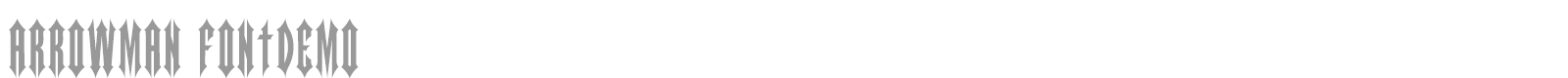 Arrowman font preview